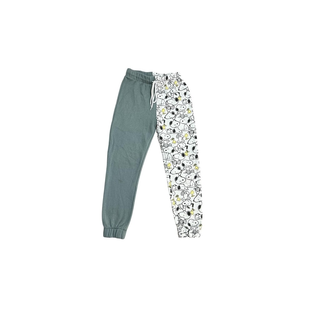 Peanuts Jogger Pants Womens‎ XS Multicolor Snoopy Woodstock Fleece Drawstring